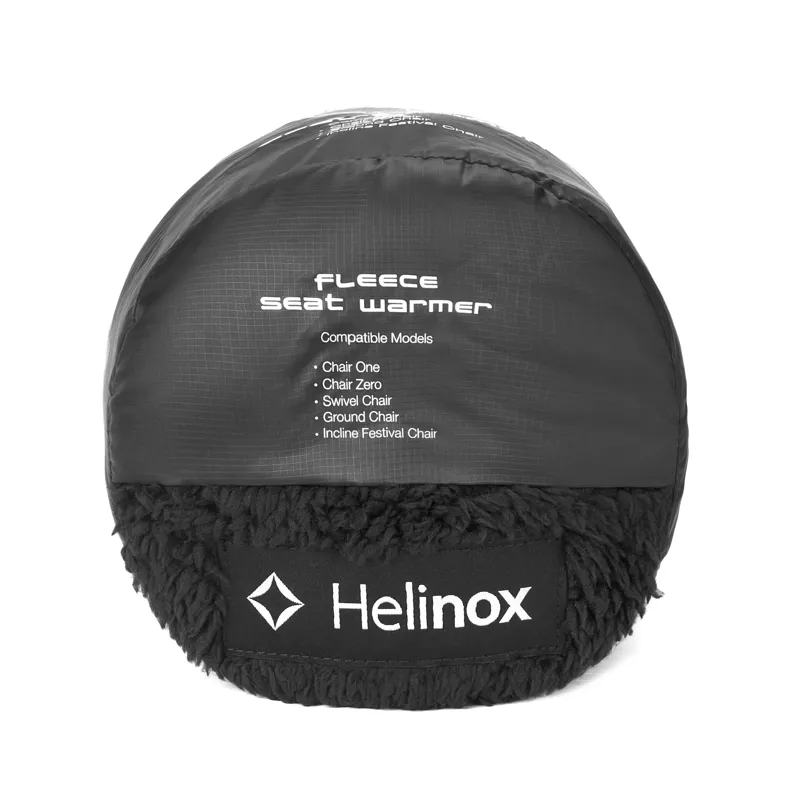 Helinox Chair One/Zero/Swivel Seat Cover Reversible Black Fleece-3